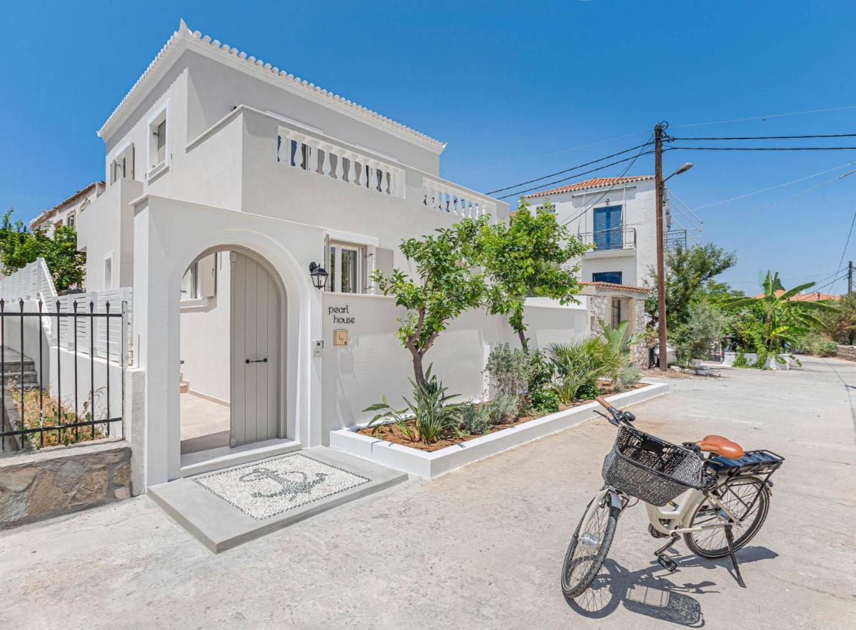 Pearl House - Luxurious New Beach Villa In Spetses Stunning View Ligoneri Exteriör bild