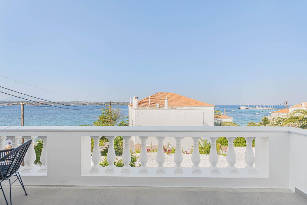 Pearl House - Luxurious New Beach Villa In Spetses Stunning View Ligoneri Exteriör bild