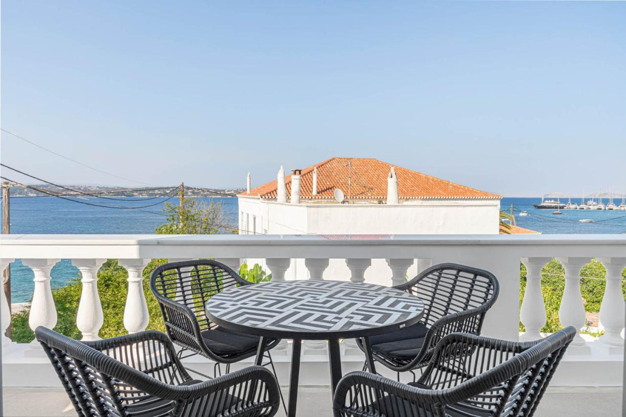 Pearl House - Luxurious New Beach Villa In Spetses Stunning View Ligoneri Exteriör bild