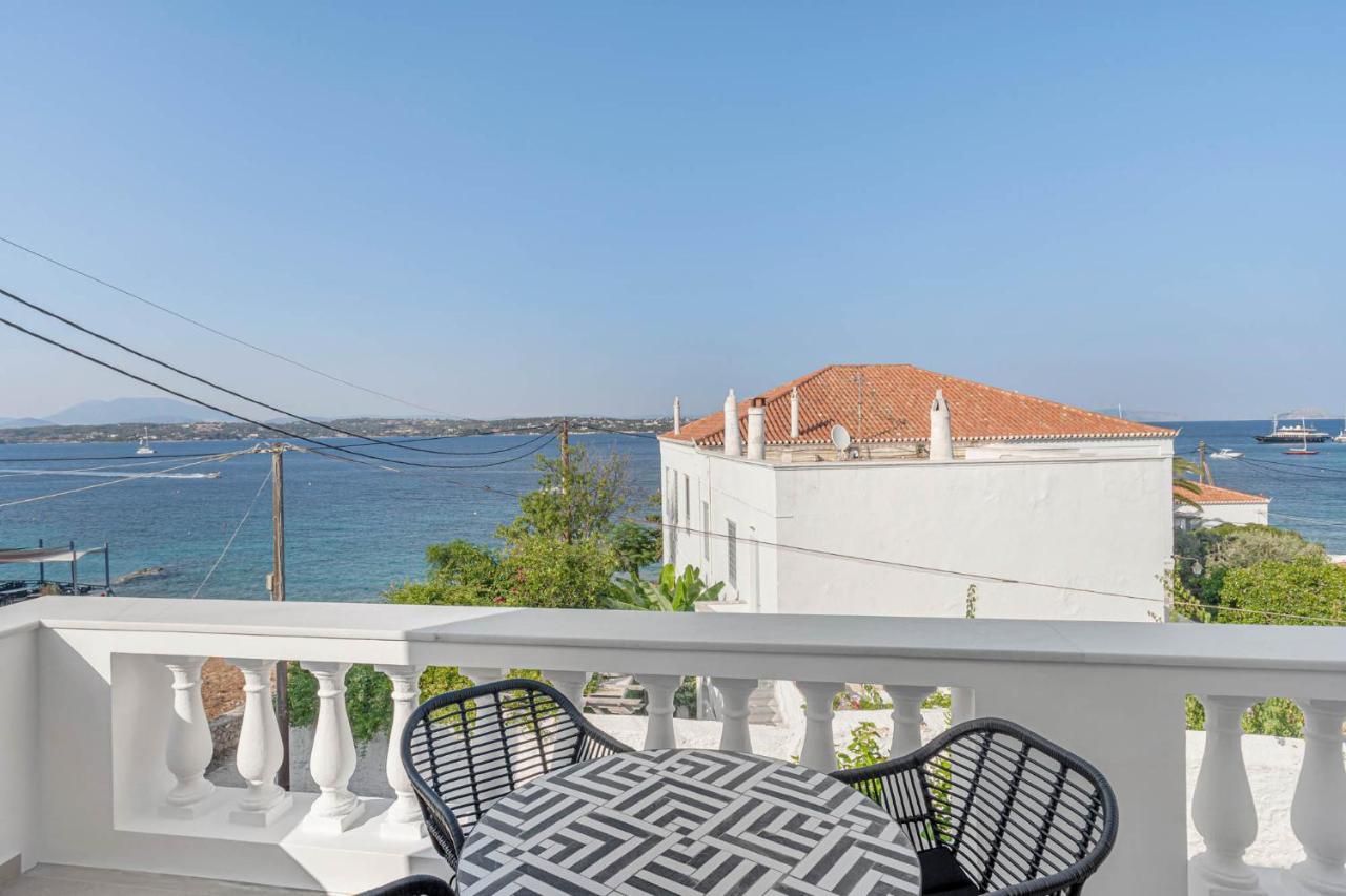Pearl House - Luxurious New Beach Villa In Spetses Stunning View Ligoneri Exteriör bild