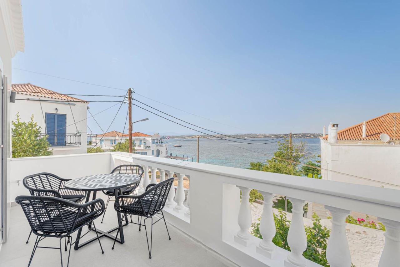 Pearl House - Luxurious New Beach Villa In Spetses Stunning View Ligoneri Exteriör bild
