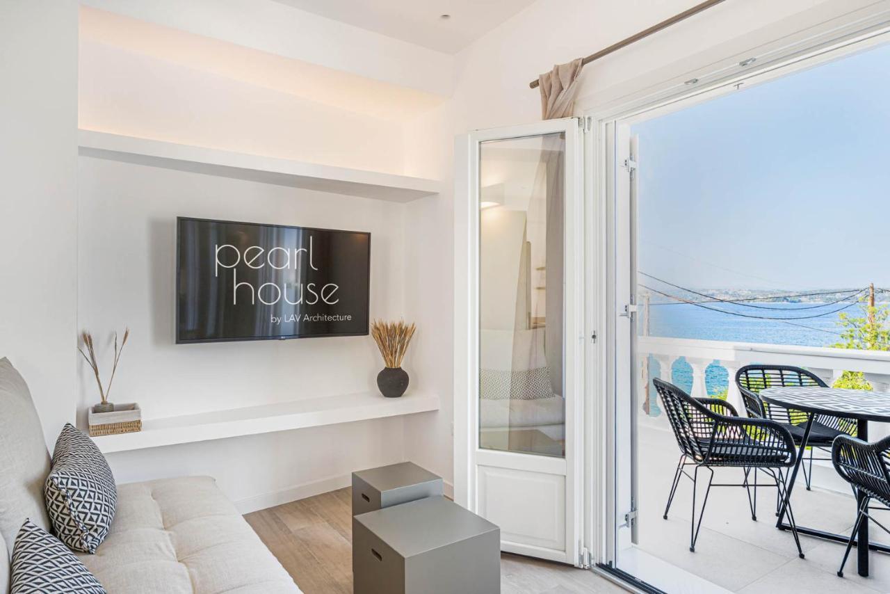 Pearl House - Luxurious New Beach Villa In Spetses Stunning View Ligoneri Exteriör bild